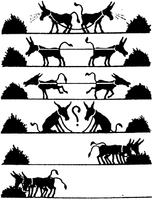 La parábola de los burros
